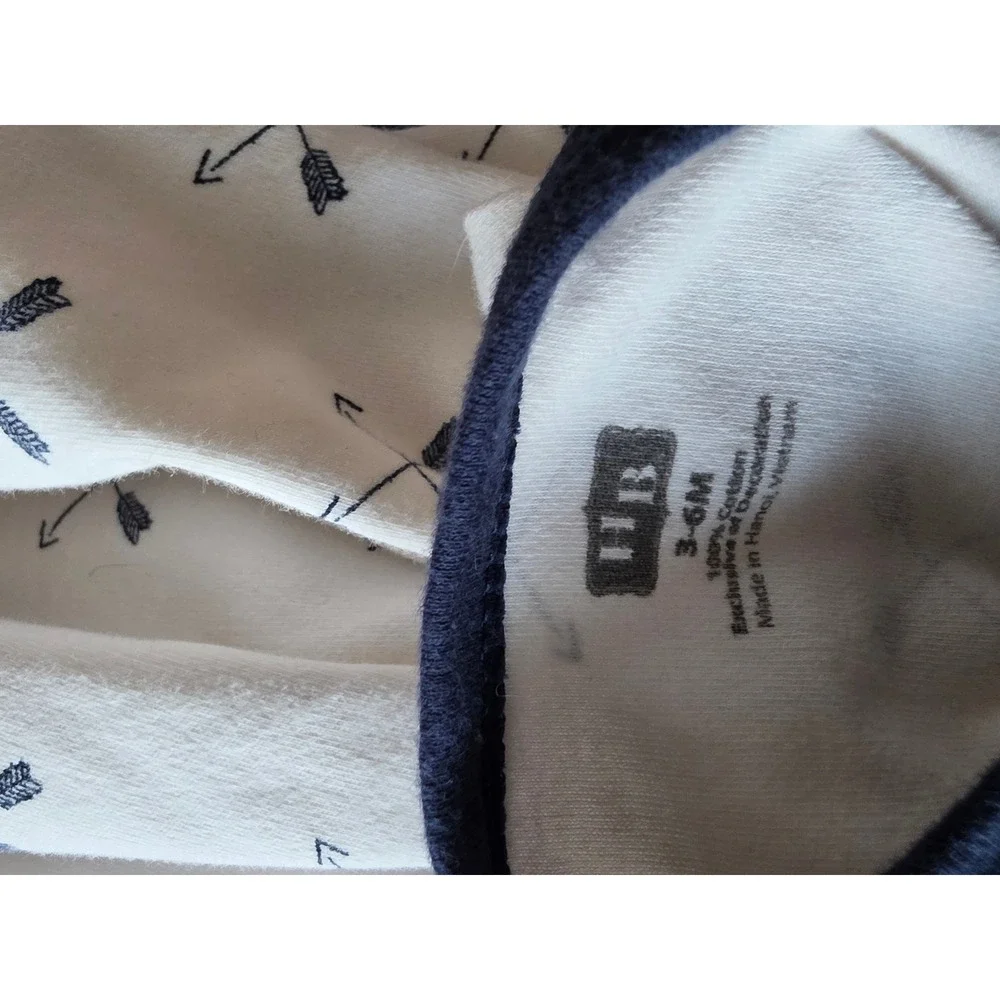 Hudson Baby 3-6M Pajamas Set of 2 Woodland Animal Arrow Footed Sleep Play Romper